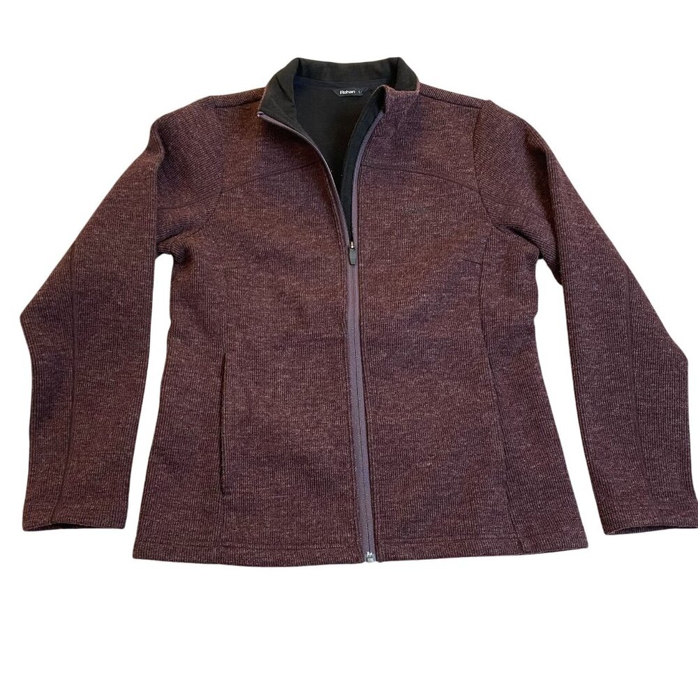 Rohan Womans Full-Zip Jacket Small Red Full Zip Outdoors Stand Collar Pockets